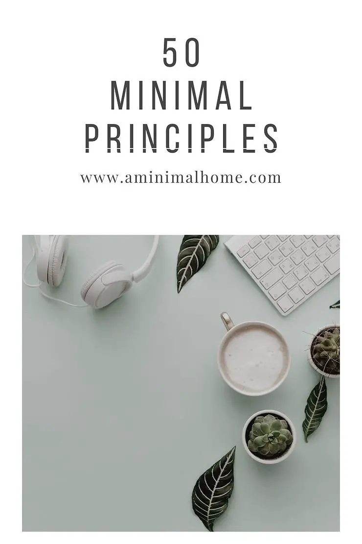 50 minimalist principles
