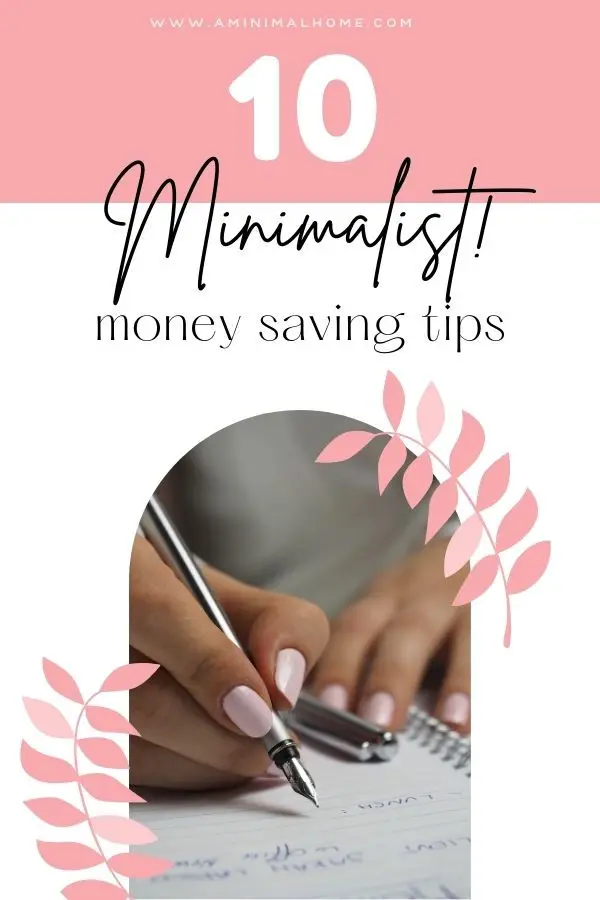 10 minimalist money saving tips