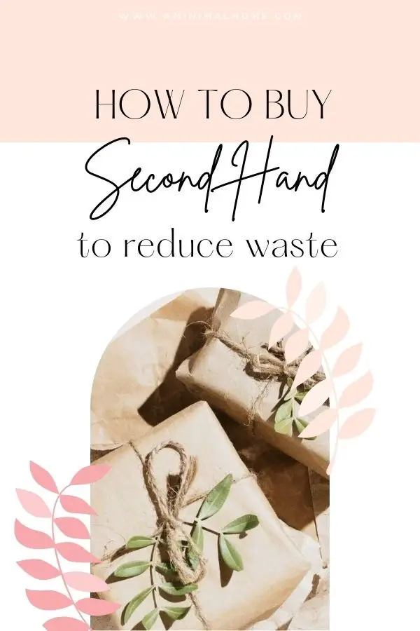how to buy online second-hand items to reduce waste