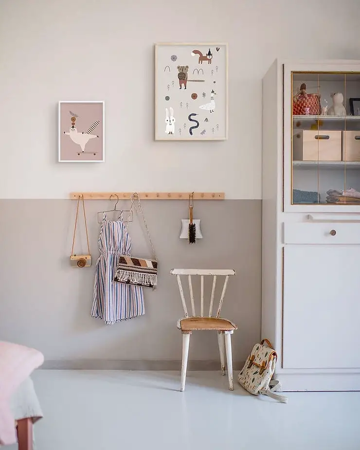 minimalist cozy playroom