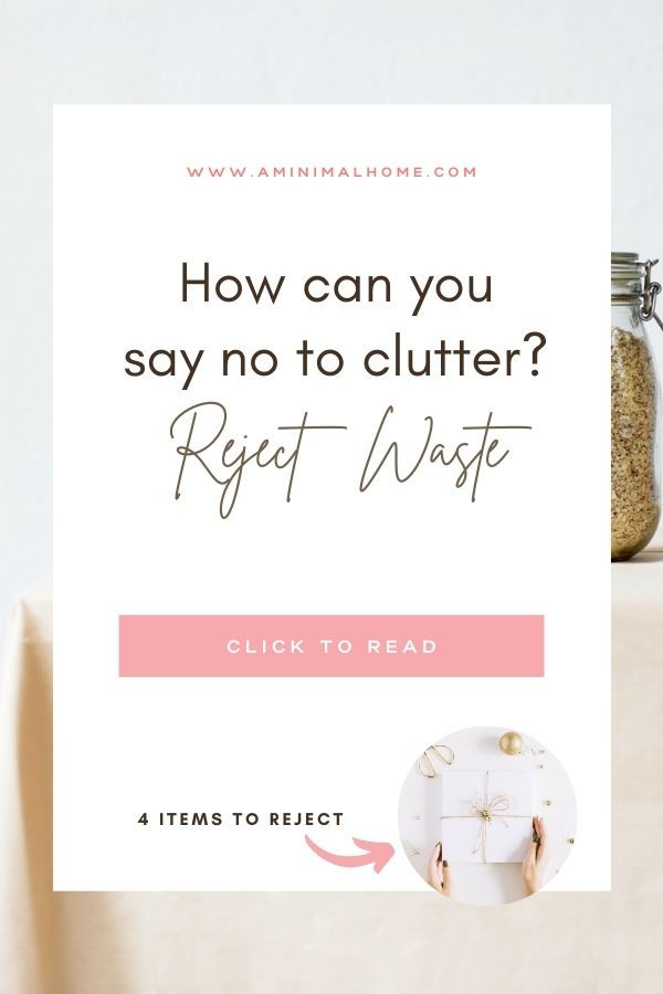 how can you say no to clutter?