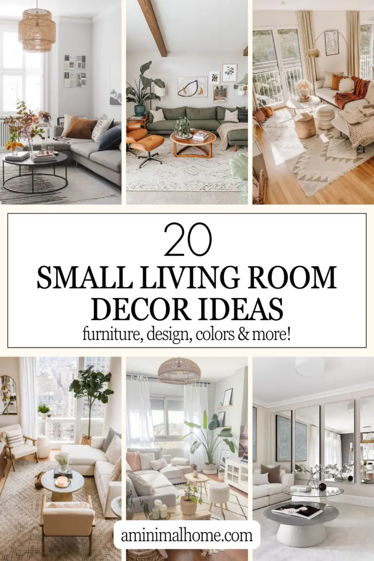 Small Living Room Ideas | 20 Decor Tips - A Minimal Home