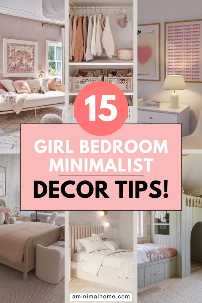 minimalist girl bedroom