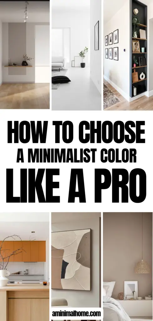 How to Choose a Minimalist Color like a pro