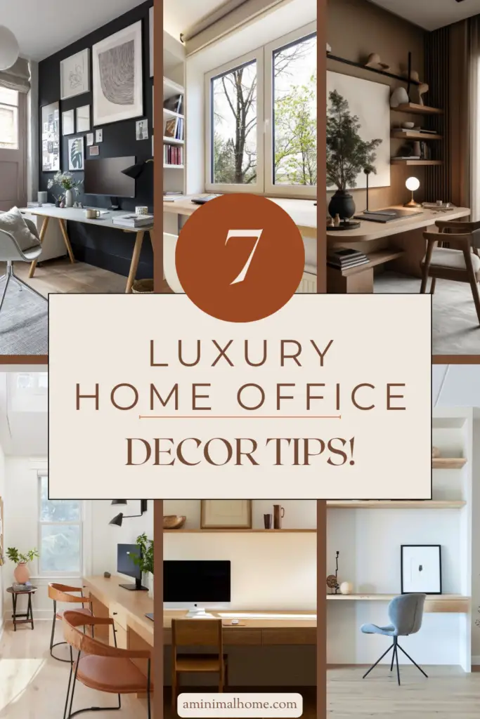 7 Luxury Office Decor Tips