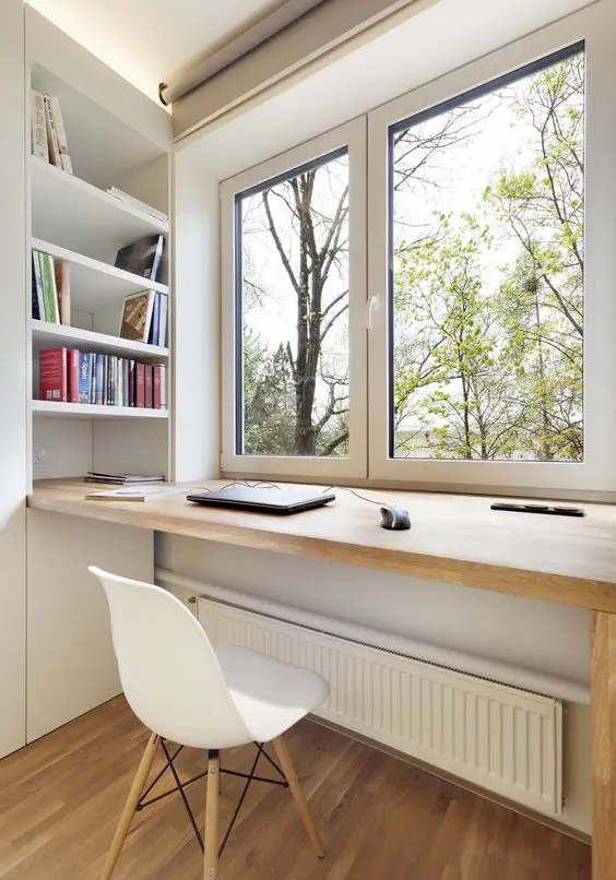 Home Office in Front of Window