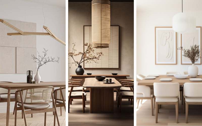 japandi dining room