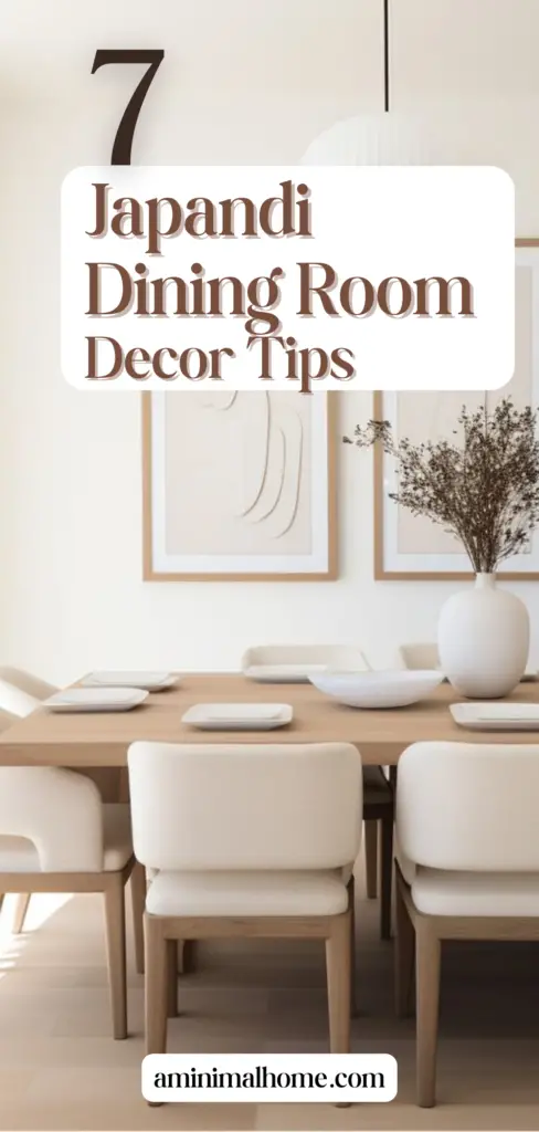 7 japandi dining room decor tips