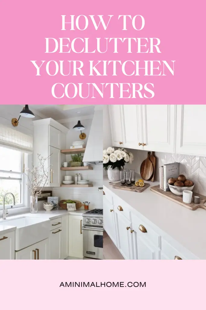 How To Declutter Kitchen Counters