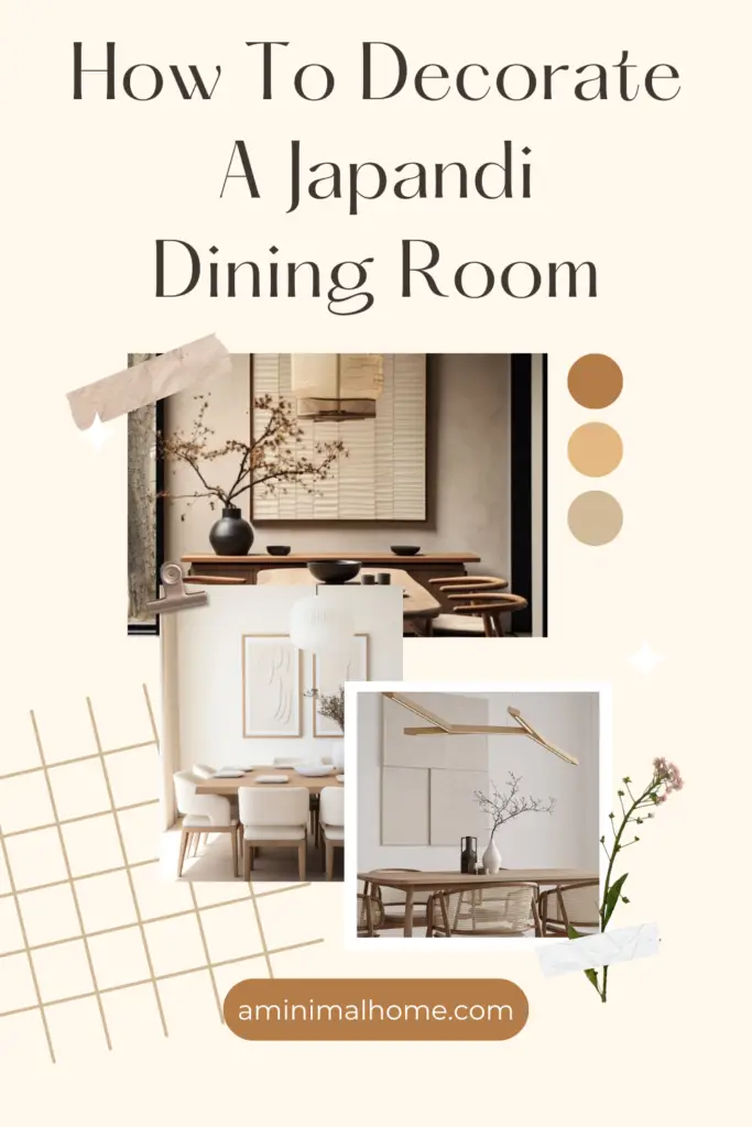 how to decorate a japandi dining room