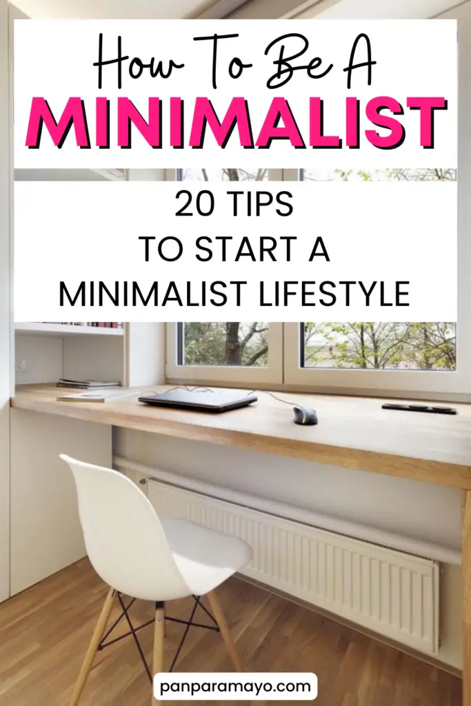 how to be a minimalist