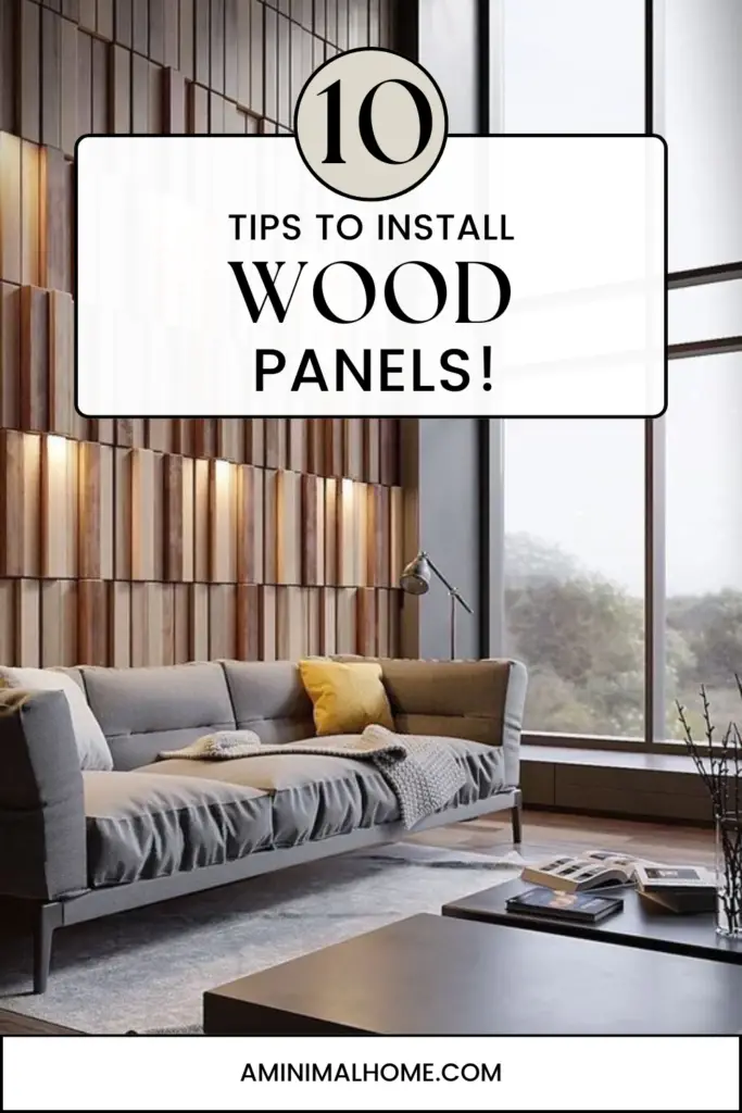 tips to install wood panels