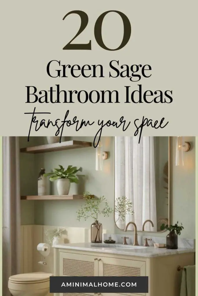 20 Sage Green Bathroom Ideas