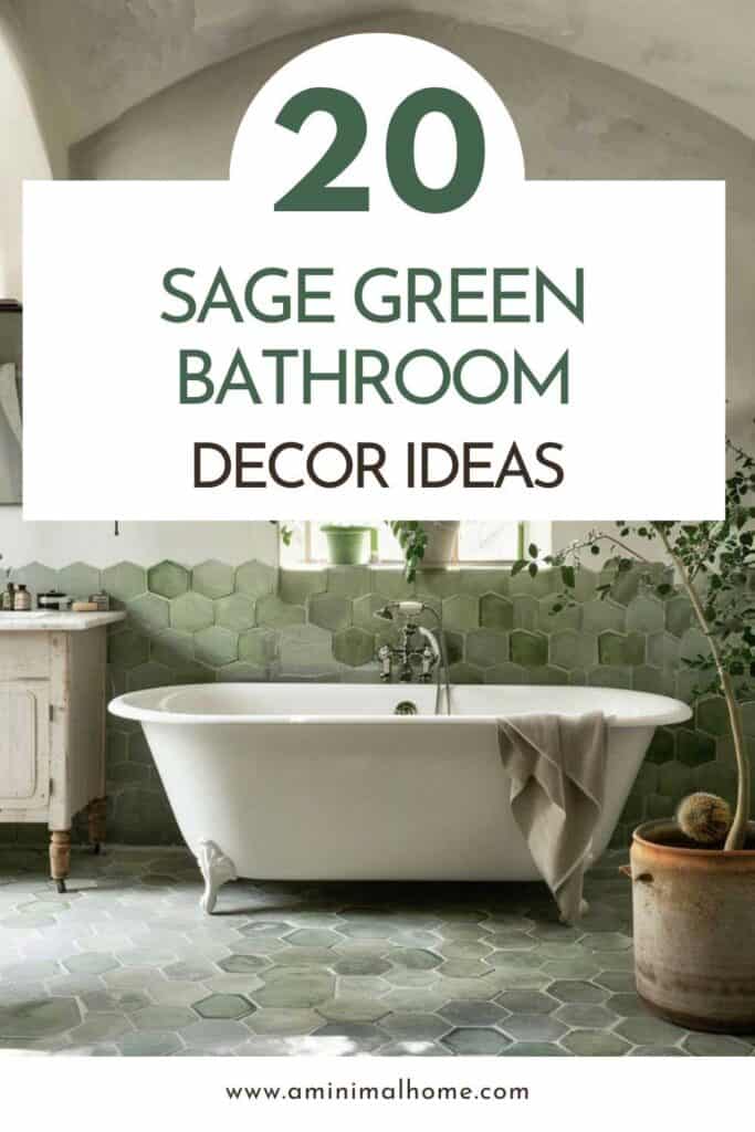 20 Sage Green Bathroom Decor Ideas