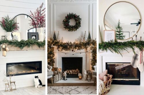 fireplace mantel decorating