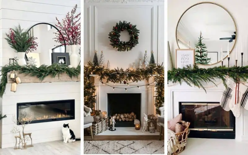 fireplace mantel decorating